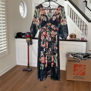 Johnny Was, slip dress, XS, light easy to wear fabric